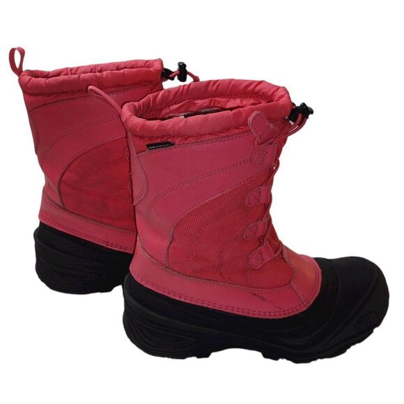 Girls North Face Alpenglow Waterproof Snow Boots with Thermofelt Liners Size US5 - Picture 3 of 12